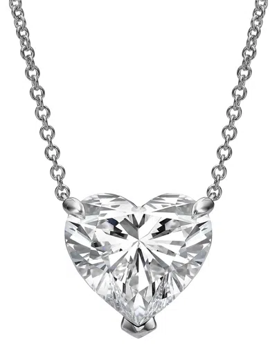 Lab Grown Diamonds 14k 5.50 Ct. Tw. Lab-grown Diamond Heart Pendant In White