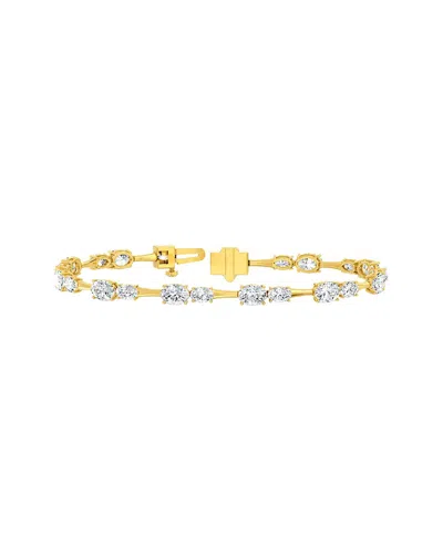 Lab Grown Diamonds 14k 5.50 Ct. Tw. Lab-grown Diamond Tennis Bracelet In Gold