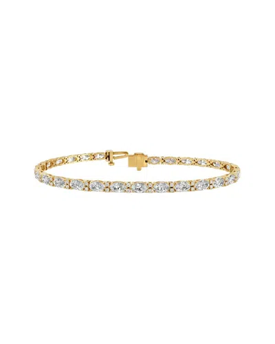 Lab Grown Diamonds 14k 5.88 Ct. Tw. Lab-grown Diamond Tennis Bracelet In Gold