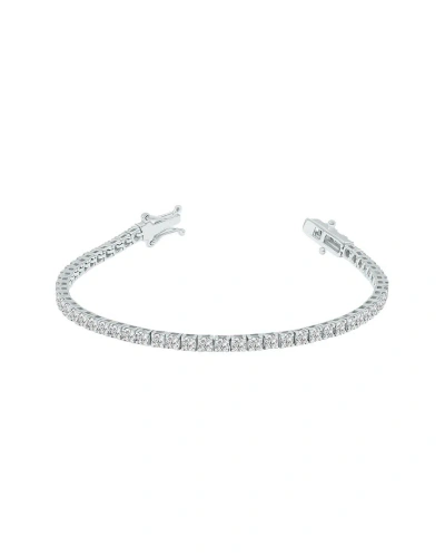 Lab Grown Diamonds 14k 6.00 Ct. Tw. Lab Grown Diamond Tennis Bracelet In Metallic