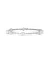 Lab Grown Diamonds 14k 6.00 Ct. Tw. Lab-grown Diamond Bracelet In Metallic