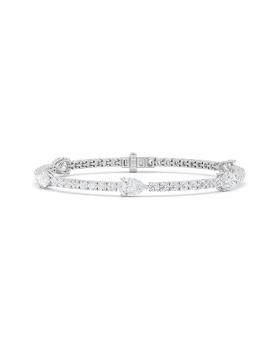Lab Grown Diamonds 14k 6.00 Ct. Tw. Lab-grown Diamond Bracelet In Metallic