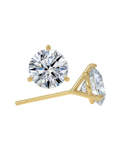 Lab Grown Diamonds 14k 6.00 Ct. Tw. Lab-grown Diamond Earrings In Metallic