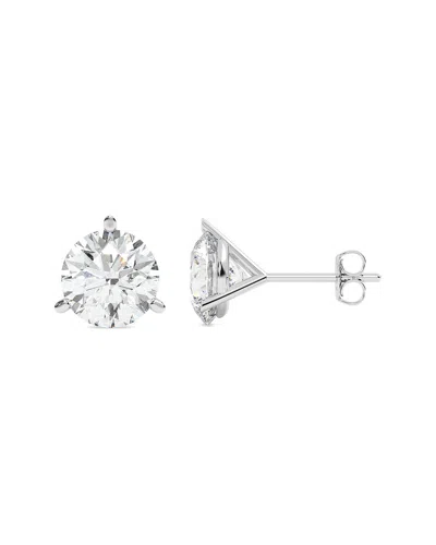 Lab Grown Diamonds 14k 6.00 Ct. Tw. Lab-grown Diamond Earrings In Metallic