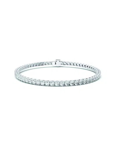 Lab Grown Diamonds 14k 6.00 Ct. Tw. Lab-grown Diamond Tennis Bracelet In Metallic