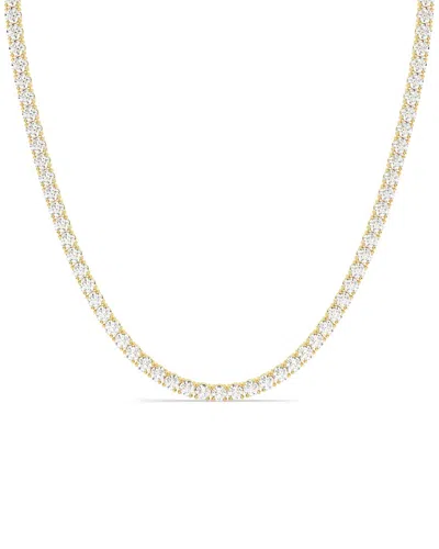 Lab Grown Diamonds 14k 6.00 Ct. Tw. Lab-grown Diamond Tennis Necklace In Gold