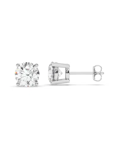Lab Grown Diamonds 14k 6.00 Ct. Tw. Lab-grown Diamond Earrings In Silver