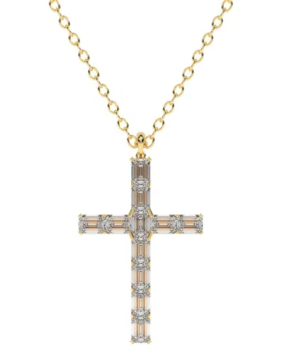 Lab Grown Diamonds 14k 6.00 Ct. Tw. Lab-grown Diamond Necklace In Gold