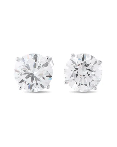 Lab Grown Diamonds 14k 6.05 Ct. Tw. Diamond Earring In Metallic