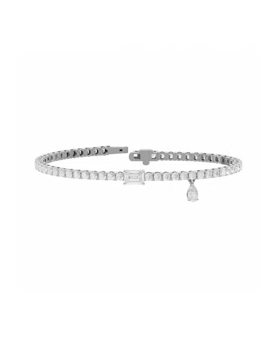 Lab Grown Diamonds 14k 6.17 Ct. Tw. Lab-grown Diamond Bracelet In Silver