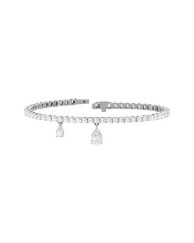 Lab Grown Diamonds 14k 6.34 Ct. Tw. Lab-grown Diamond Bracelet In Metallic