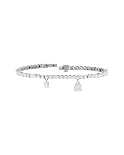 Lab Grown Diamonds 14k 6.34 Ct. Tw. Lab-grown Diamond Bracelet In Transparent