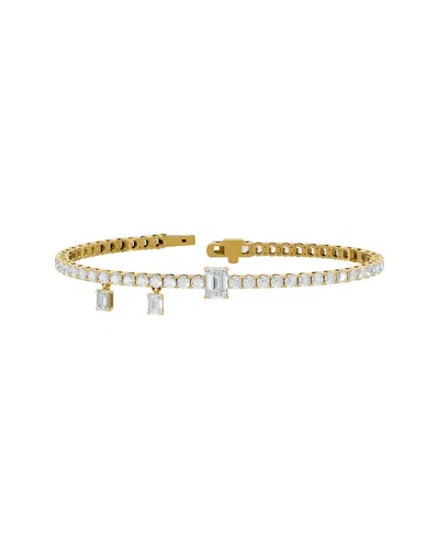 Lab Grown Diamonds 14k 6.47 Ct. Tw. Lab-grown Diamond Bracelet In Gold