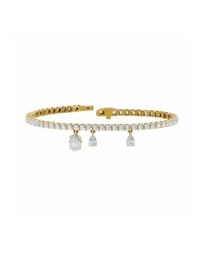 Lab Grown Diamonds 14k 6.64 Ct. Tw. Lab-grown Diamond Bracelet In Gold