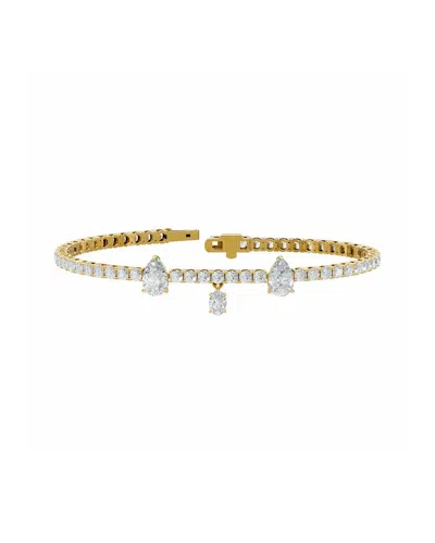 Lab Grown Diamonds 14k 6.99 Ct. Tw. Lab-grown Diamond Bracelet In Gold