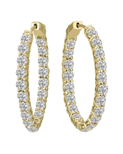 LAB GROWN DIAMONDS 14K 7.00 CT. TW. LAB GROWN DIAMOND HOOPS