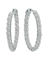Lab Grown Diamonds 14k 10.00 Ct. Tw. Lab Grown Diamond Hoops