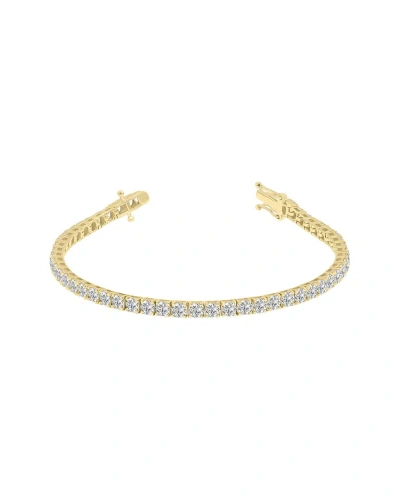 Lab Grown Diamonds 14k 7.00 Ct. Tw. Lab Grown Diamond Tennis Bracelet In Gold