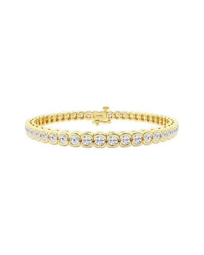 Lab Grown Diamonds 14k 7.02 Ct. Tw. Lab Grown Diamond Bracelet In Gold