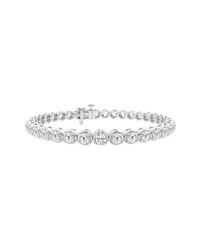 Lab Grown Diamonds 14k 7.00 Ct. Tw. Lab Grown Diamond Bracelet In Metallic