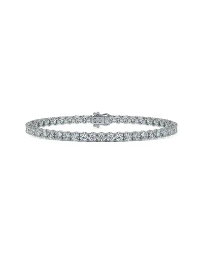 Lab Grown Diamonds 14k 7.00 Ct. Tw. Lab-grown Diamond Bracelet In Metallic