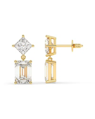 Lab Grown Diamonds 14k 7.00 Ct. Tw. Lab-grown Diamond Earrings In Gold