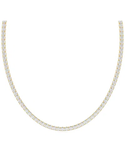 Lab Grown Diamonds 14k 20.00 Ct. Tw. Lab-grown Diamond Necklace In Pattern