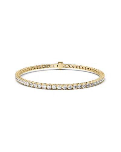 Lab Grown Diamonds 14k 7.00 Ct. Tw. Lab-grown Diamond Tennis Bracelet In Gold
