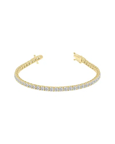 Lab Grown Diamonds 14k 7.00 Ct. Tw. Lab Grown Diamond Tennis Bracelet In Gold
