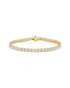 Lab Grown Diamonds 14k 10.00 Ct. Tw. Lab-grown Diamond Tennis Bracelet In Brown