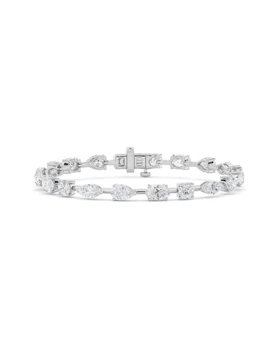 Lab Grown Diamonds 14k 7.00 Ct. Tw. Lab-grown Diamond Bracelet In Metallic