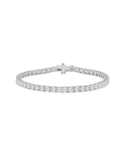 Lab Grown Diamonds 14k 7.00 Ct. Tw. Lab-grown Diamond Bracelet In Silver