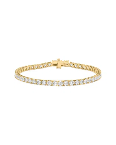 Lab Grown Diamonds 14k 7.00 Ct. Tw. Lab-grown Diamond Tennis Bracelet In Gold