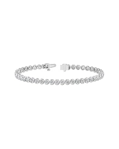Lab Grown Diamonds 14k 7.00 Ct. Tw. Lab-grown Diamond Tennis Bracelet In Metallic