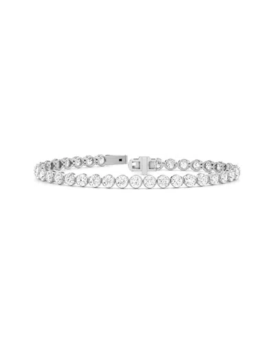 Lab Grown Diamonds 14k 7.03 Ct. Tw. Lab-grown Diamond Tennis Bracelet In Silver
