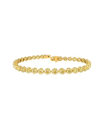 Lab Grown Diamonds 14k 7.03 Ct. Tw. Lab-grown Diamond Tennis Bracelet In Gold