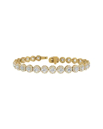 Lab Grown Diamonds 14k 7.34 Ct. Tw. Lab-grown Diamond Tennis Bracelet In Multi