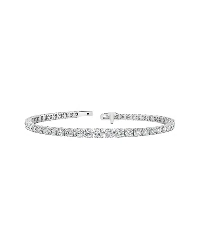 Lab Grown Diamonds 14k 7.46 Ct. Tw. Lab-grown Diamond Tennis Bracelet In Pattern