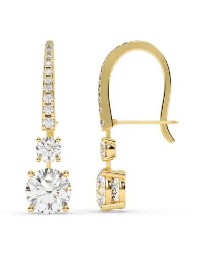 Lab Grown Diamonds 14k 7.75 Ct. Tw. Lab-grown Diamond Earrings In Gold