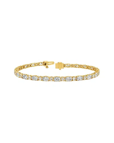 Lab Grown Diamonds 14k 7.85 Ct. Tw. Lab-grown Diamond Tennis Bracelet In Gold