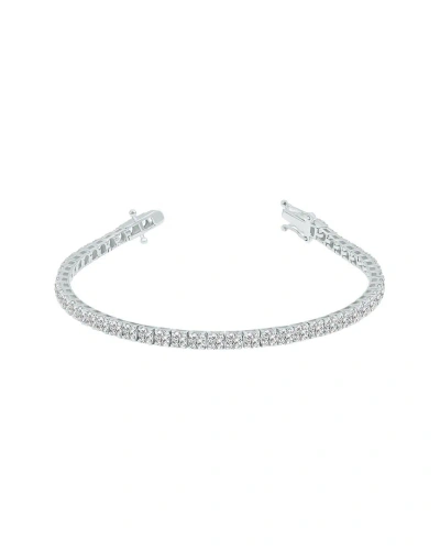 Lab Grown Diamonds 14k 8.00 Ct. Tw. Lab Grown Diamond Tennis Bracelet In Metallic