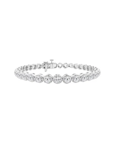 Lab Grown Diamonds 14k 8.00 Ct. Tw. Lab Grown Diamond Bracelet In Metallic