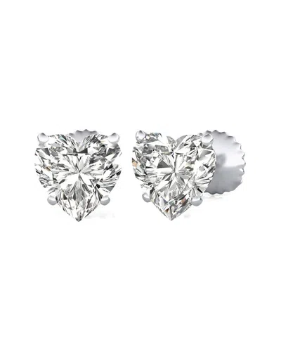 Lab Grown Diamonds 14k 8.00 Ct. Tw. Lab-grown Diamond Earrings In Metallic