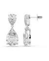 Lab Grown Diamonds 14k 8.00 Ct. Tw. Lab-grown Diamond Earrings In Silver
