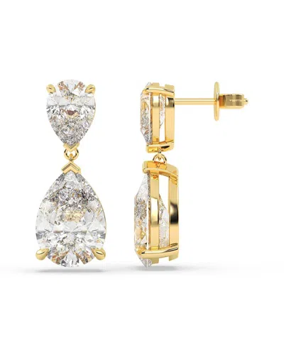 Lab Grown Diamonds 14k 8.00 Ct. Tw. Lab-grown Diamond Earrings In Gold