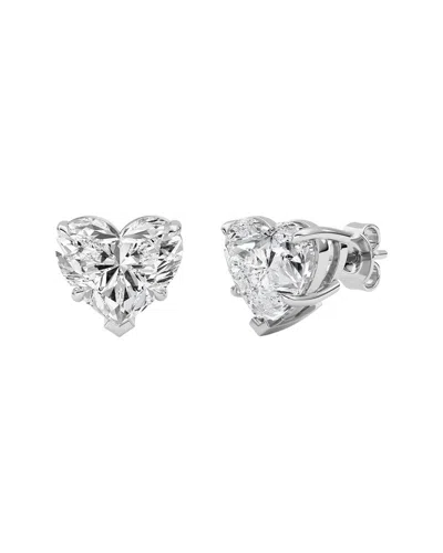 Lab Grown Diamonds 14k 8.00 Ct. Tw. Lab-grown Diamond Earrings In Gray