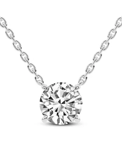 Lab Grown Diamonds 14k 8.00 Ct. Tw. Lab-grown Diamond Necklace In Metallic