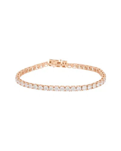 Lab Grown Diamonds 14k 8.00 Ct. Tw. Lab-grown Diamond Tennis Bracelet In Gold