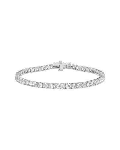 Lab Grown Diamonds 14k 8.00 Ct. Tw. Lab-grown Diamond Tennis Bracelet In Silver