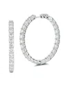 Lab Grown Diamonds 14k 8.01 Ct. Tw. Lab-grown Diamond Earrings In Metallic